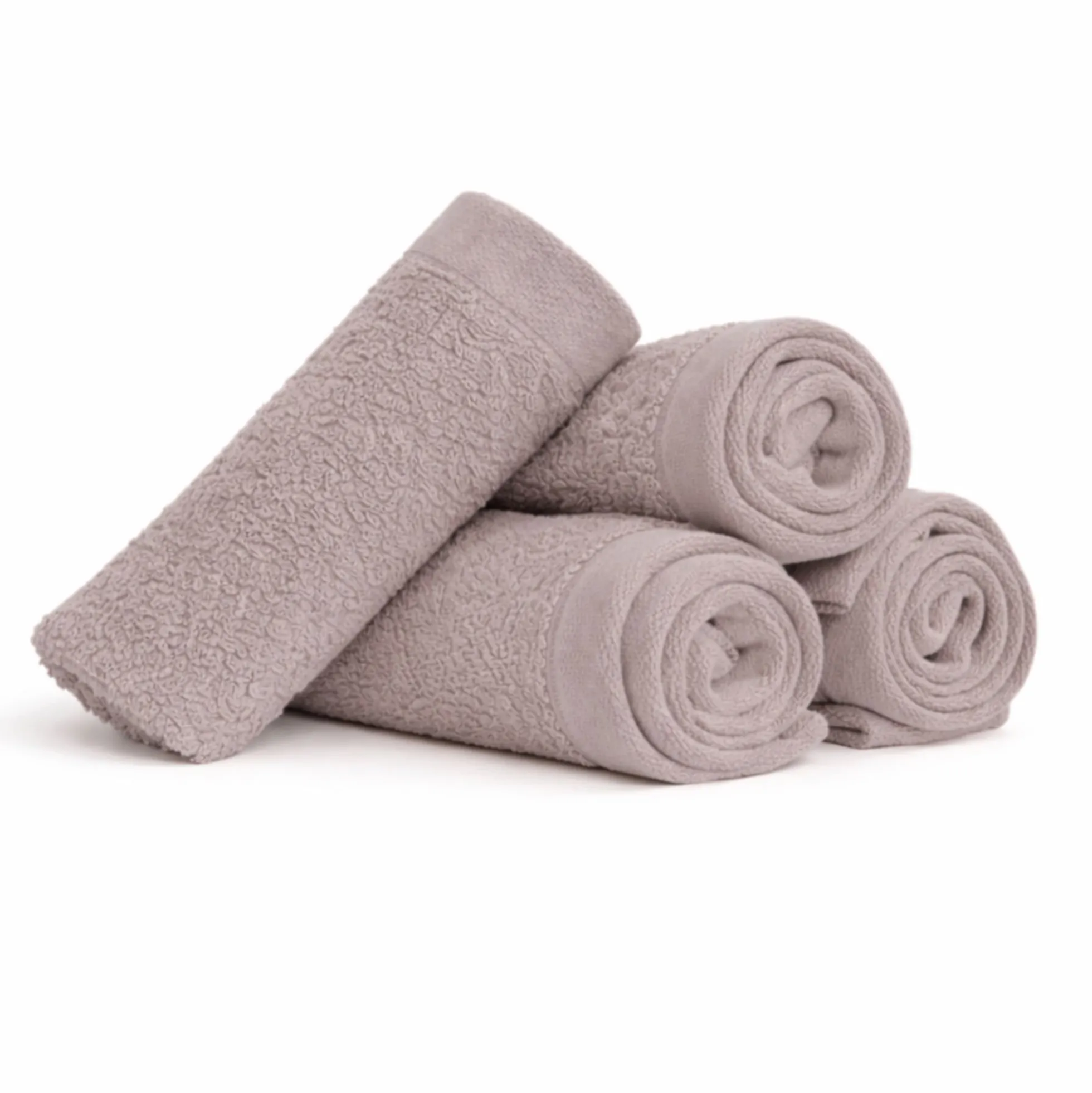 Bomulds vaskeklude - 100% bomuld - Vaskeklude 30x30 cm - 4-pak - Valmue - Rosa