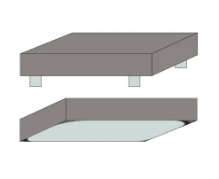 Boxlagen 200x210 cm - Sort - 100% Bomuldssatin - Faconlagen til madras