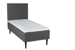 Boxmadras 90x200 cm - Favorit - Enkeltseng Inkl. topmadras og ben - Ekstra komfort