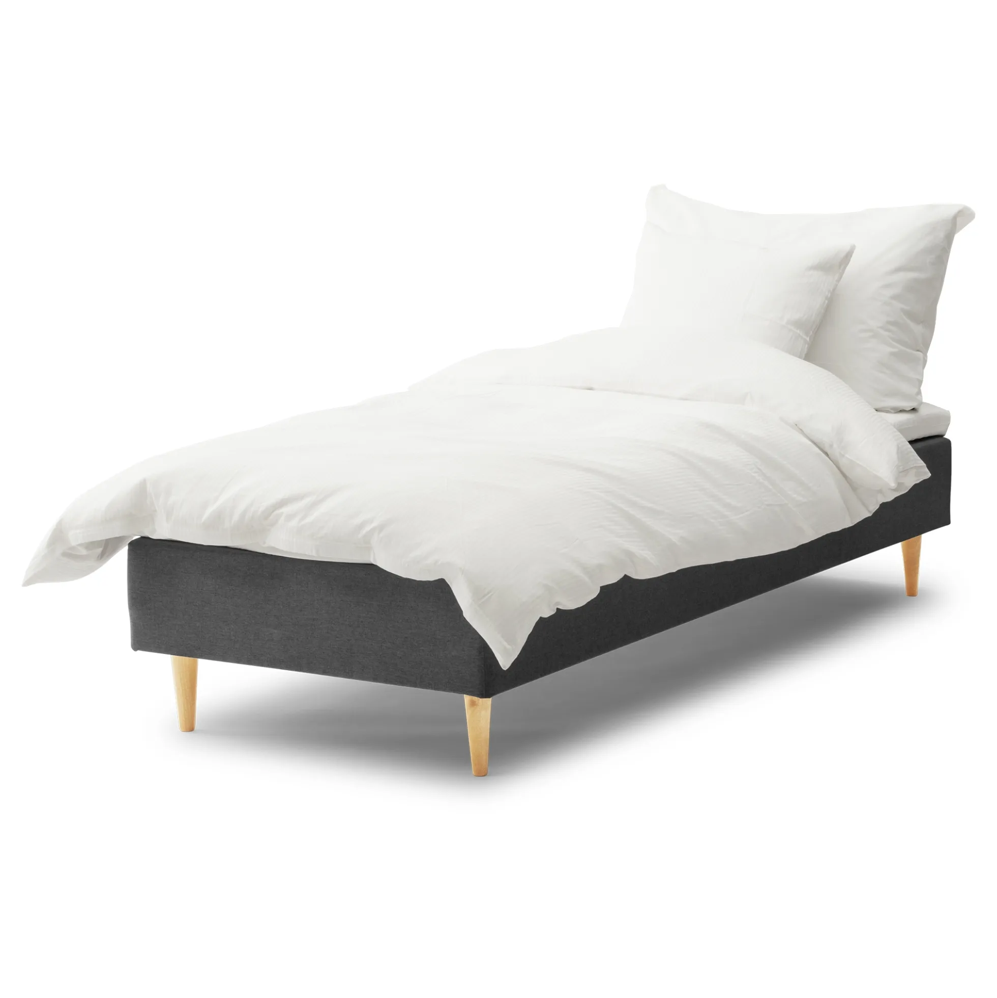 Boxmadras 80x200 cm - Favorit - Enkeltseng Inkl. topmadras og ben - Ekstra komfort