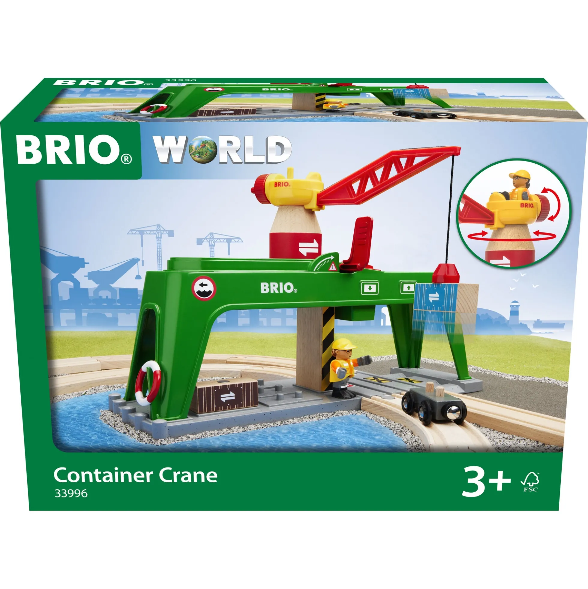 BRIO Containerkran - BRIO-tog sæt- 33996