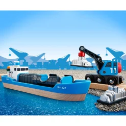 BRIO Containerskib med kran - BRIO-tog sæt- 33534