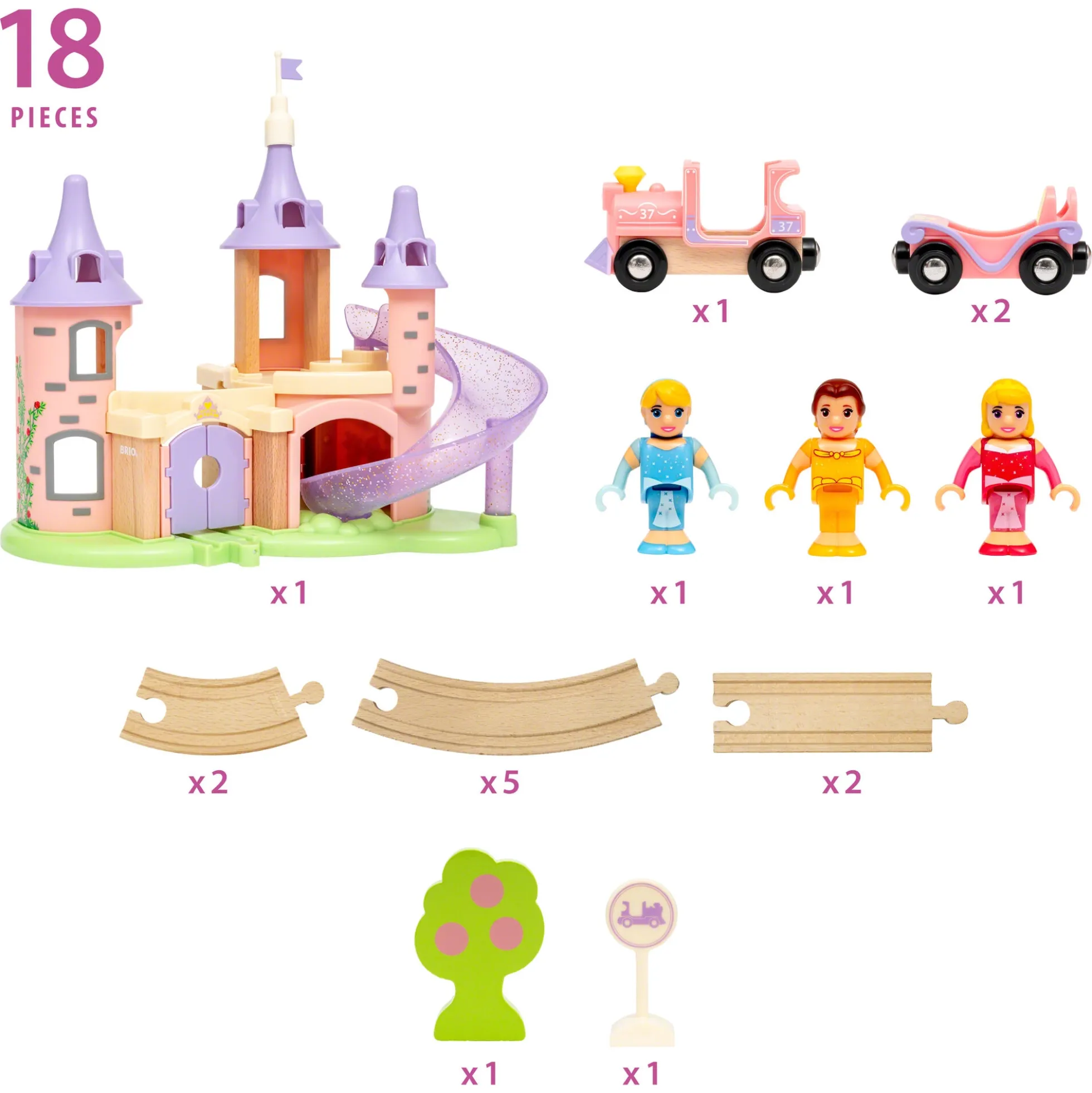 BRIO Disney Princess slot sæt - BRIO-tog sæt - 33312