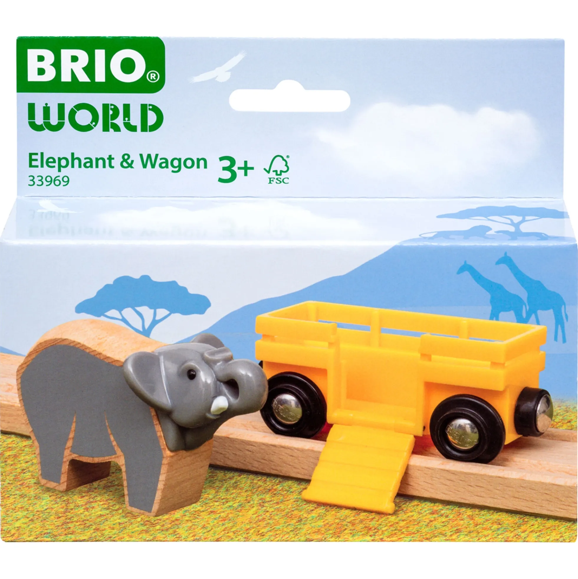BRIO Elefant og vogn - BRIO-tog - 33969