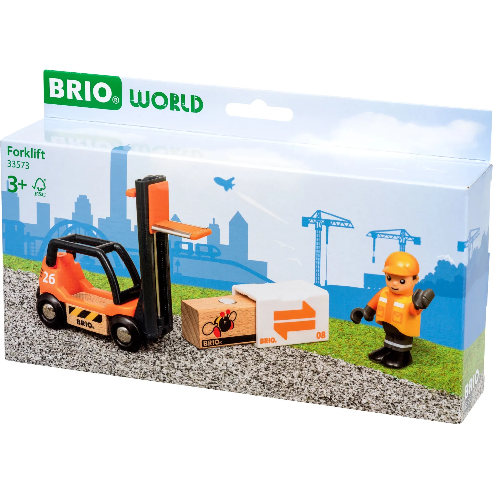 BRIO Gaffeltruck med tilbehør - BRIO-tog sæt- 33573