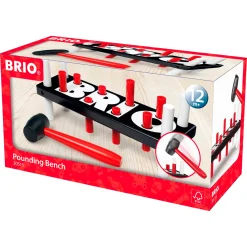 BRIO Hammerbræt, sort - BRIO-klassiker i træ - 30515