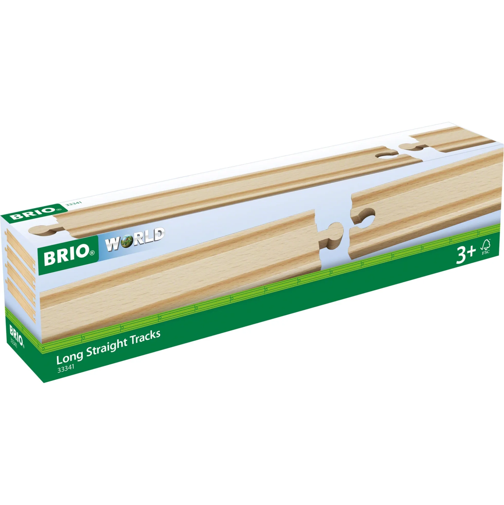 BRIO Lige skinner, lange - BRIO-togbane sæt- 33341