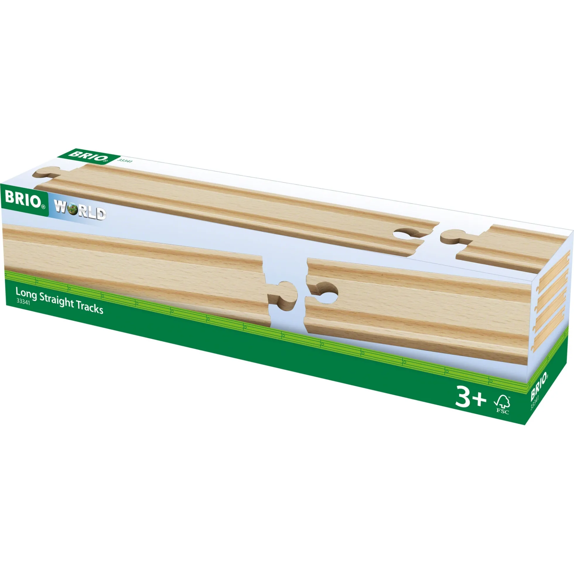 BRIO Lige skinner, lange - BRIO-togbane sæt- 33341