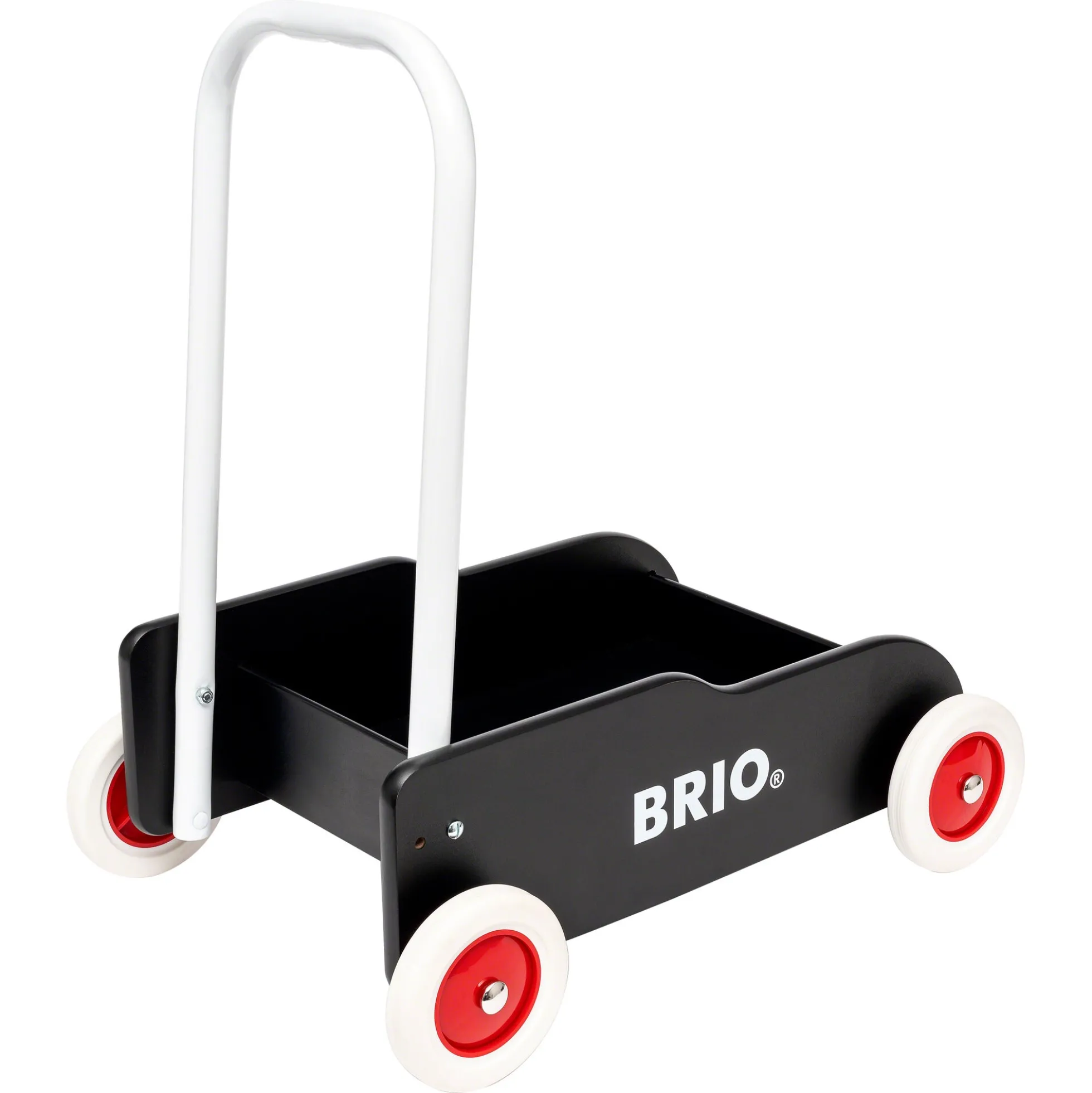 BRIO Lære-gå-vogn - Sort - BRIO-klassiker i træ - 31351