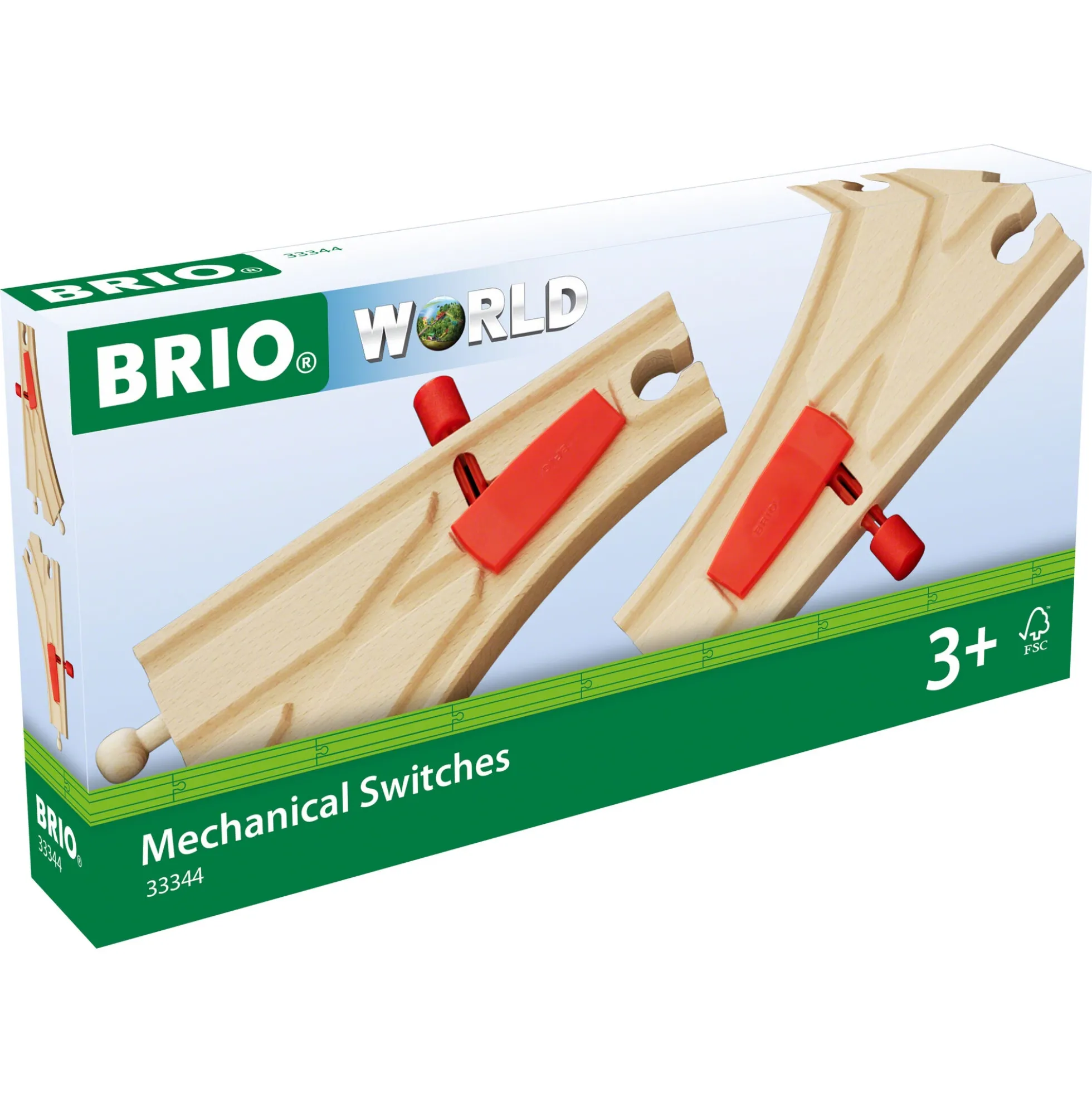 BRIO Mekanisk skiftespor - BRIO-togbane sæt- 33344