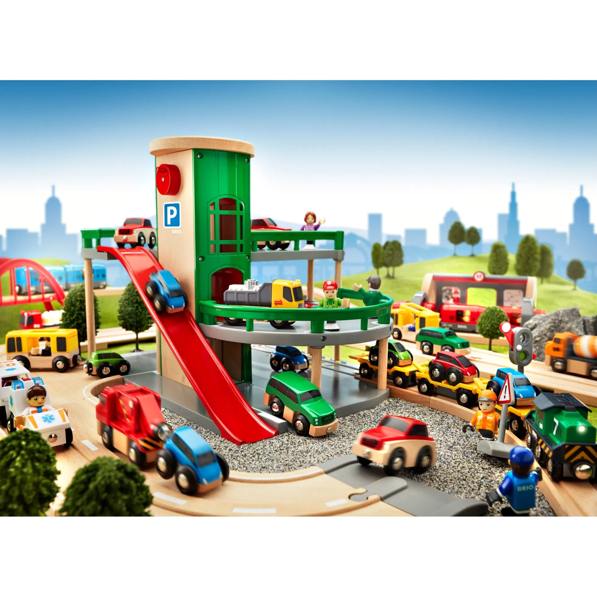 BRIO Parkeringshus - BRIO-togbane sæt- 33204