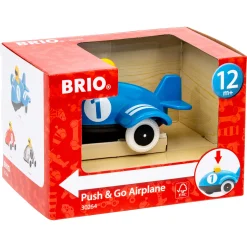 BRIO Push & Go Flyvemaskine - BRIO-klassiker i træ - 30264