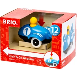 BRIO Push & Go Flyvemaskine - BRIO-klassiker i træ - 30264