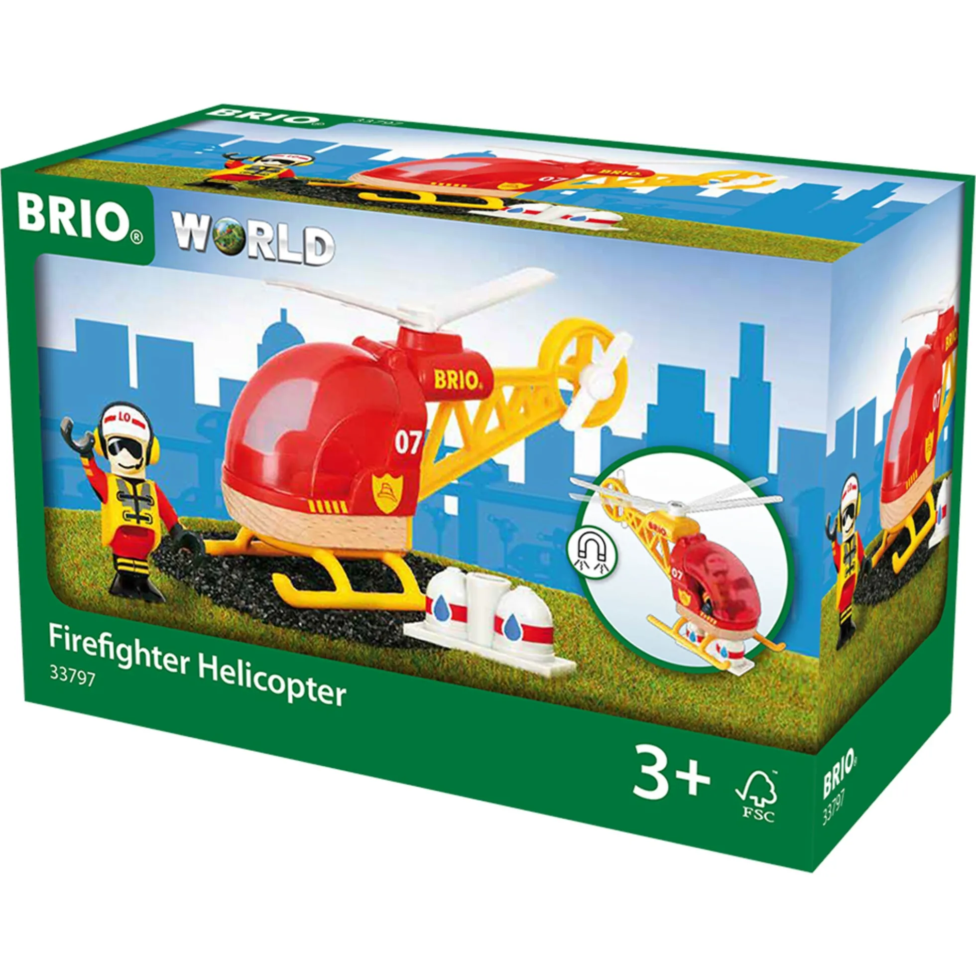 BRIO Redningshelikopter - BRIO-tog sæt- 33797