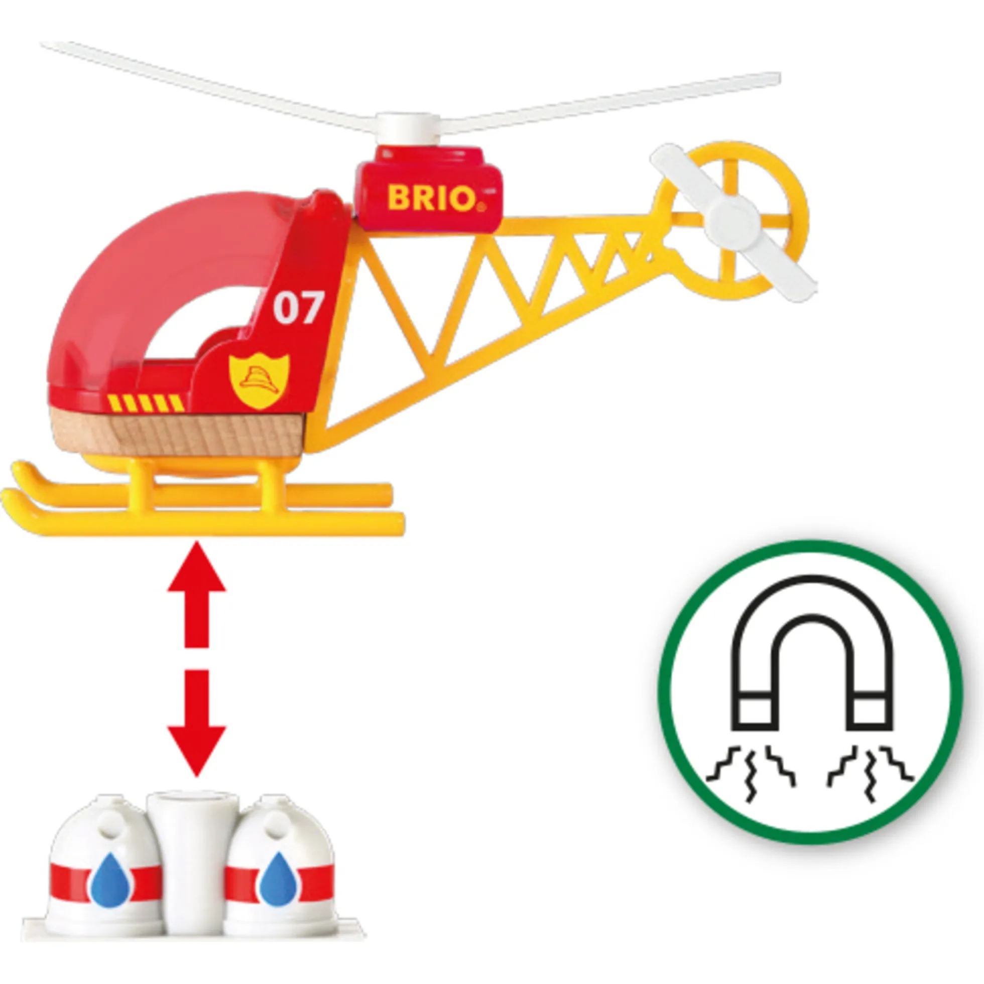 BRIO Redningshelikopter - BRIO-tog sæt- 33797