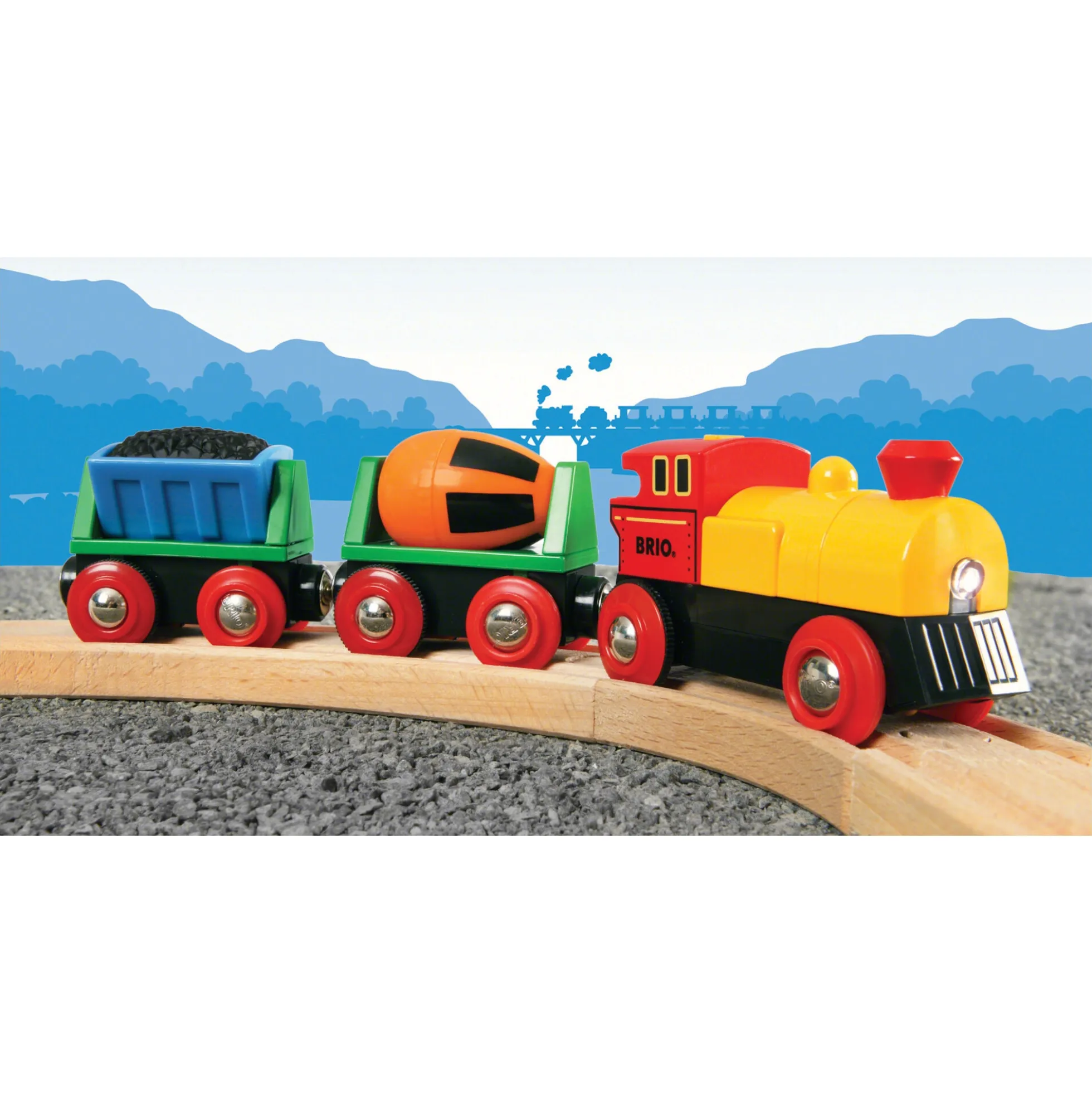 BRIO Tog - Batteridrevet tog - BRIO-tog sæt- 33319