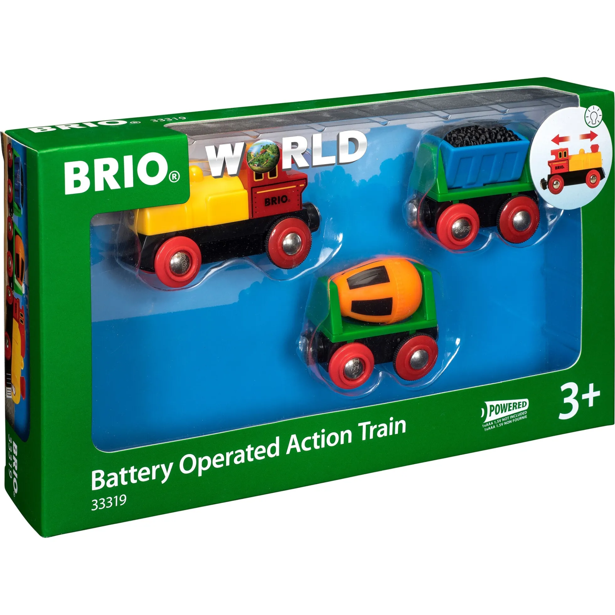BRIO Tog - Batteridrevet tog - BRIO-tog sæt- 33319
