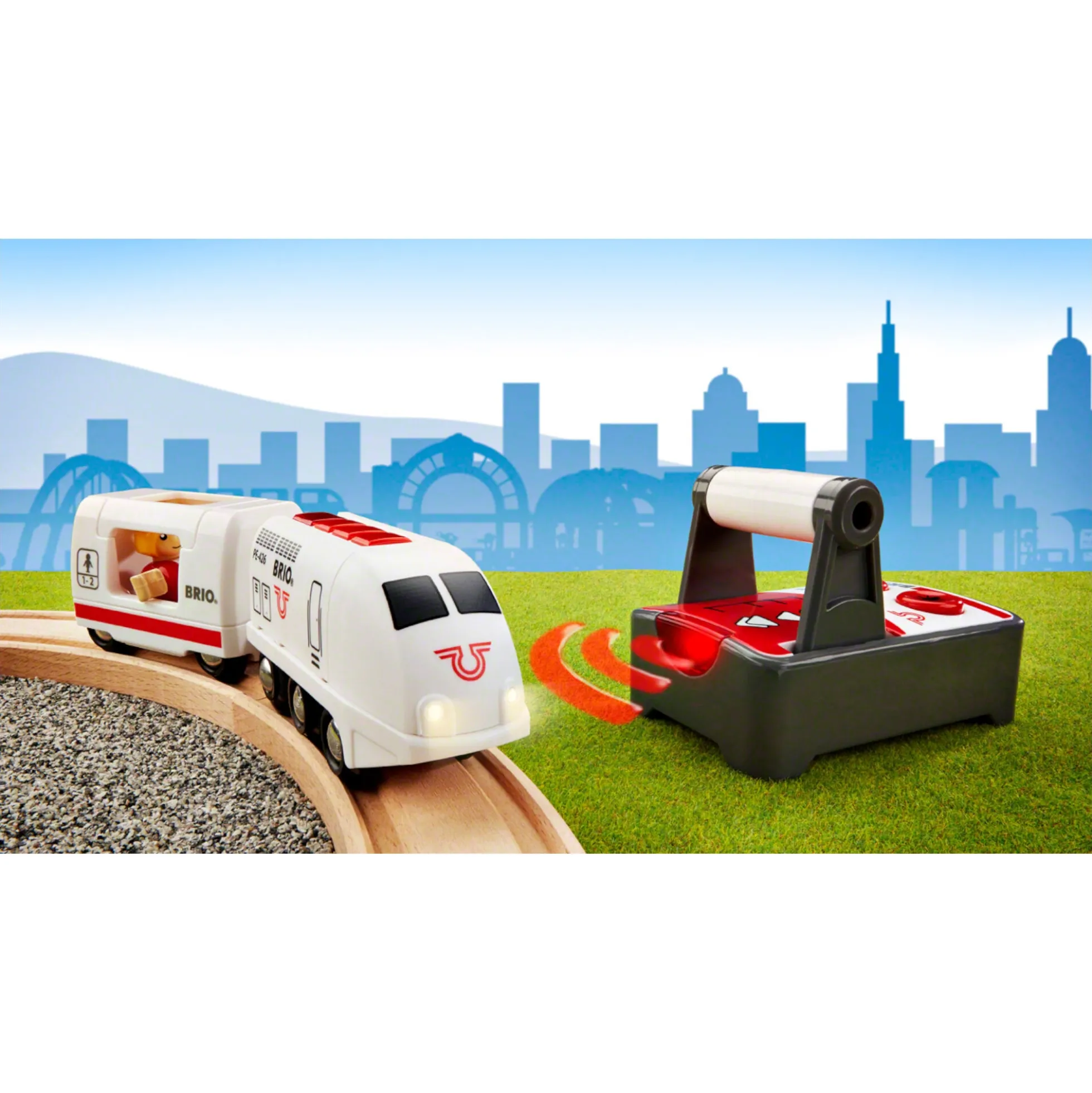 BRIO Tog - Fjernstyret passagertog - BRIO-tog sæt- 33510