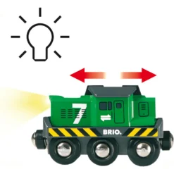 BRIO Tog - Fragtlokomotiv, batteridrevet - BRIO-tog sæt- 33214