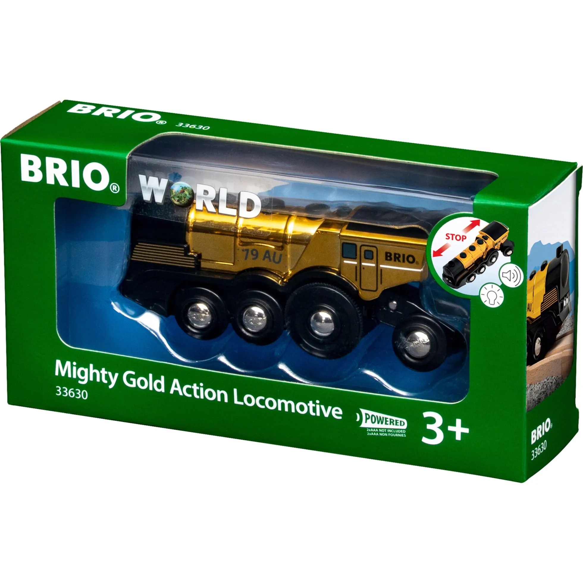 BRIO Tog - Guld action lokomotiv - BRIO-tog sæt- 33630