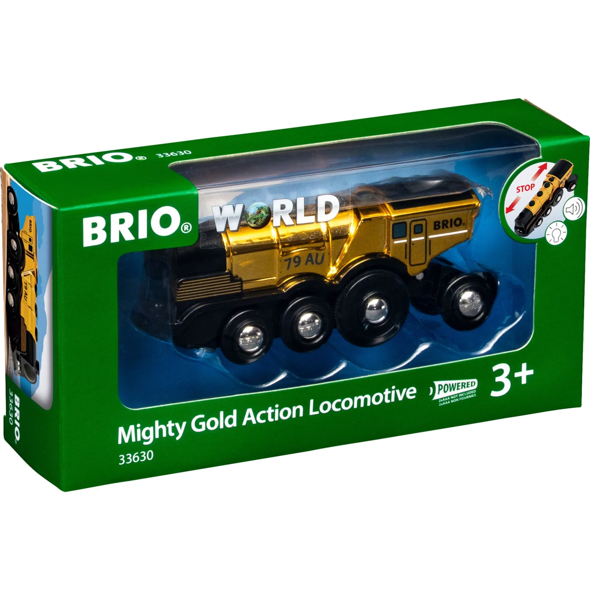BRIO Tog - Guld action lokomotiv - BRIO-tog sæt- 33630