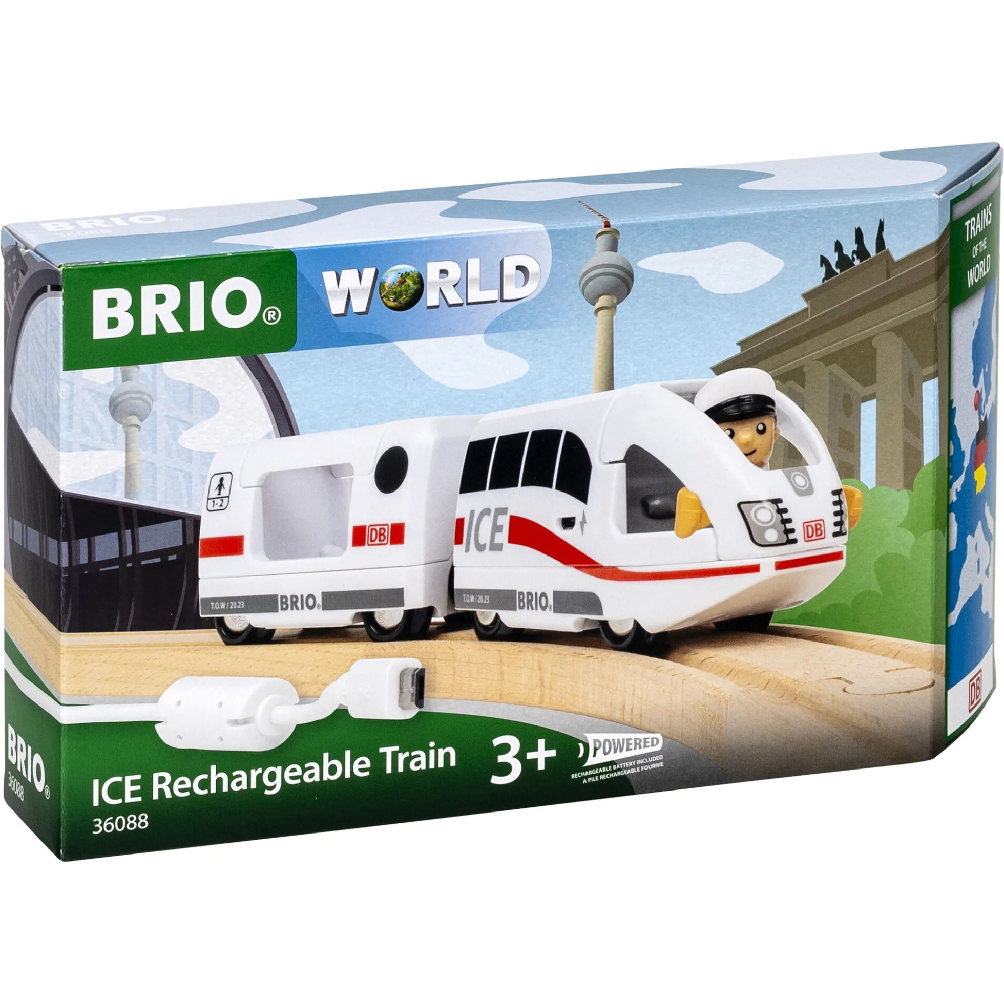 BRIO Tog - ICE genopladeligt tog - BRIO-tog sæt- 36088