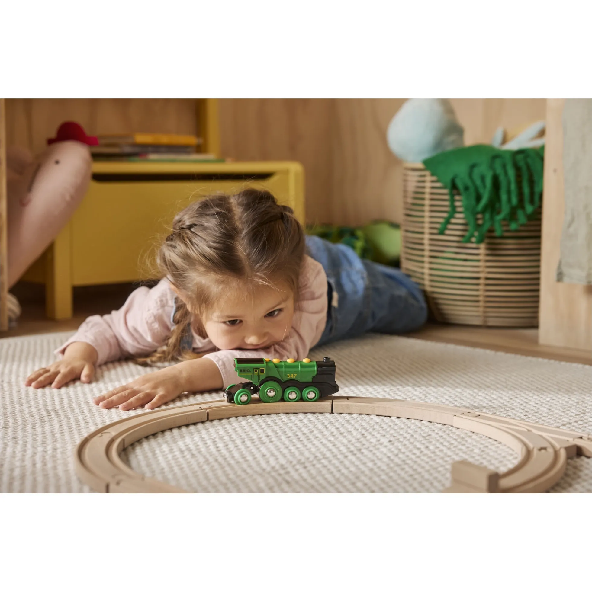 BRIO Tog - Stort, grønt lokomotiv - BRIO-tog sæt- 33593