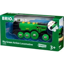 BRIO Tog - Stort, grønt lokomotiv - BRIO-tog sæt- 33593