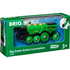 BRIO Tog - Stort, grønt lokomotiv - BRIO-tog sæt- 33593
