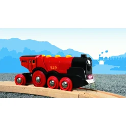 BRIO Tog - Stort, rødt lokomotiv - BRIO-tog sæt- 33592
