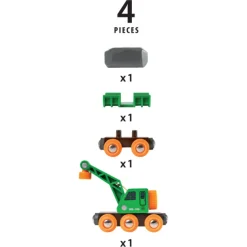 BRIO Togvogn med kran - BRIO-tog - 33698