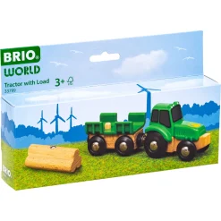 BRIO Traktor med vogn og tømmer - BRIO-tog sæt - 33799