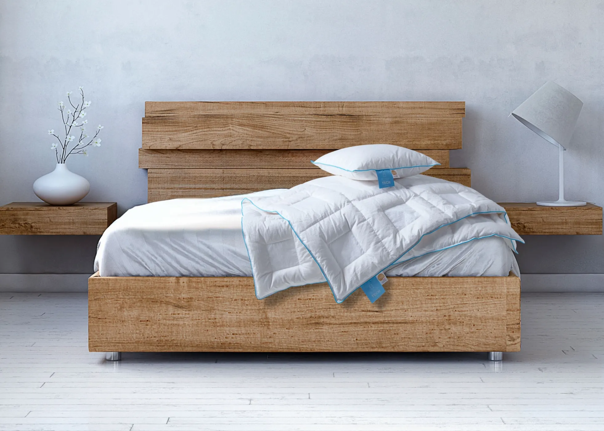 Børnepude med moskusdun - 40x45 cm - Børne hovedpude - SLEEP TECH By Borg