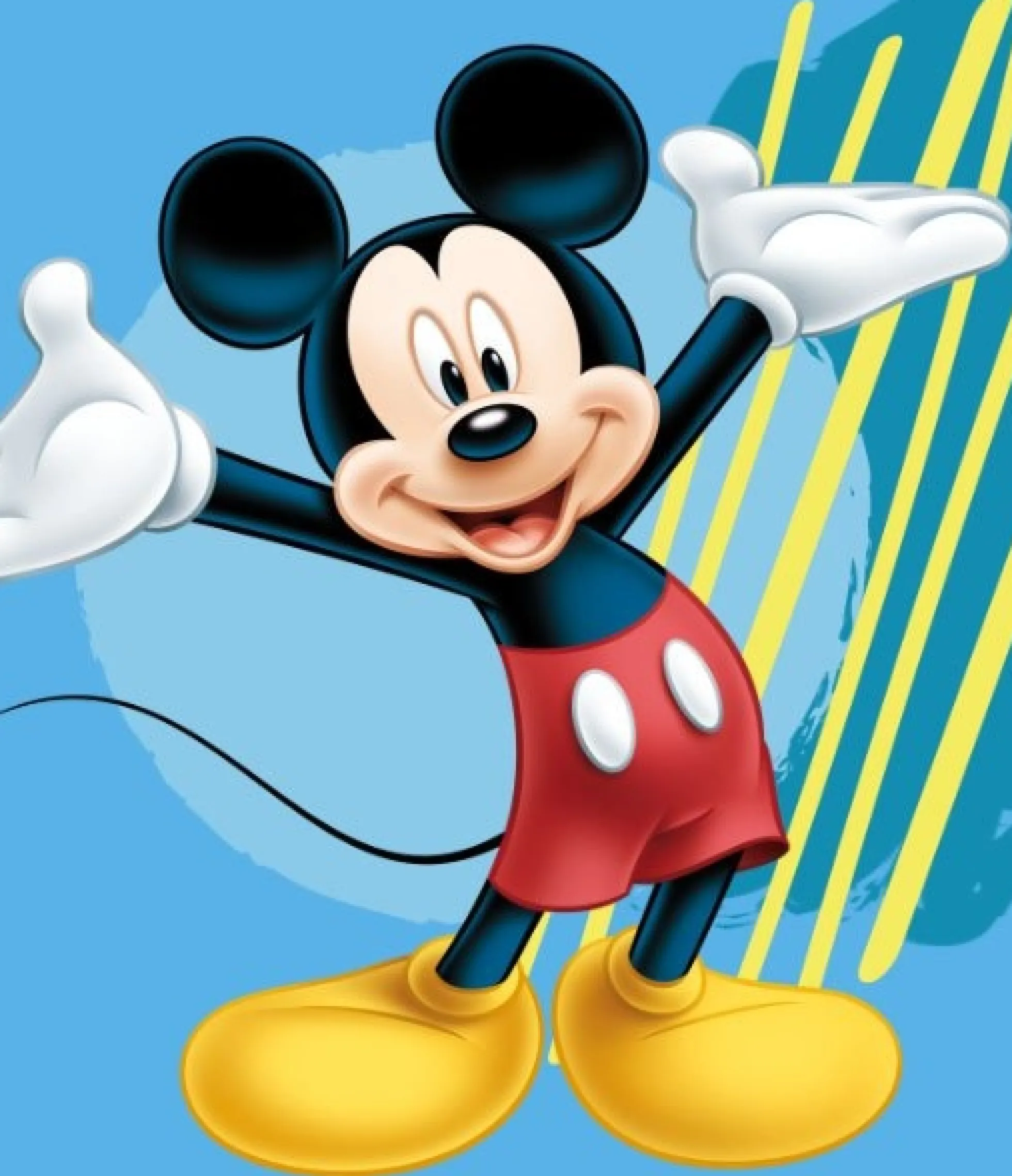 Børnetæppe - Mickey Mouse - 120x140 cm - Blødt og lækkert Fleece tæppe - Borg Living