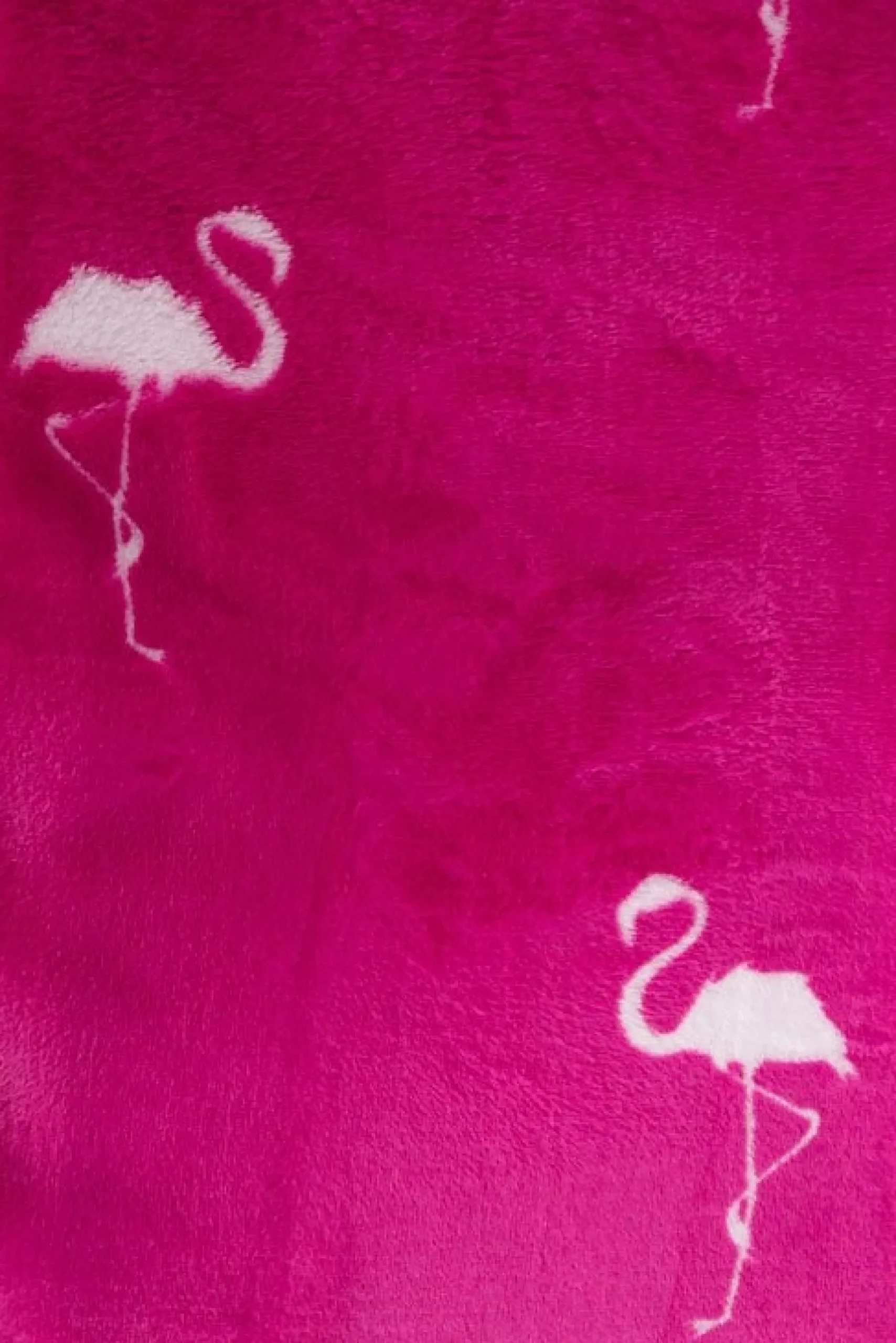 Børnetæppe - Pink flamingo - 110x140 cm - Blødt og lækkert Fleece tæppe - Borg Living