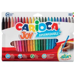 Carioca Joy vaskbar lussus tusser - 24 farver med fin spids