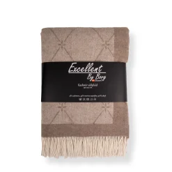 Cashmere uldplaid 130x200 cm - Toscana Spago naturfarvet plaid