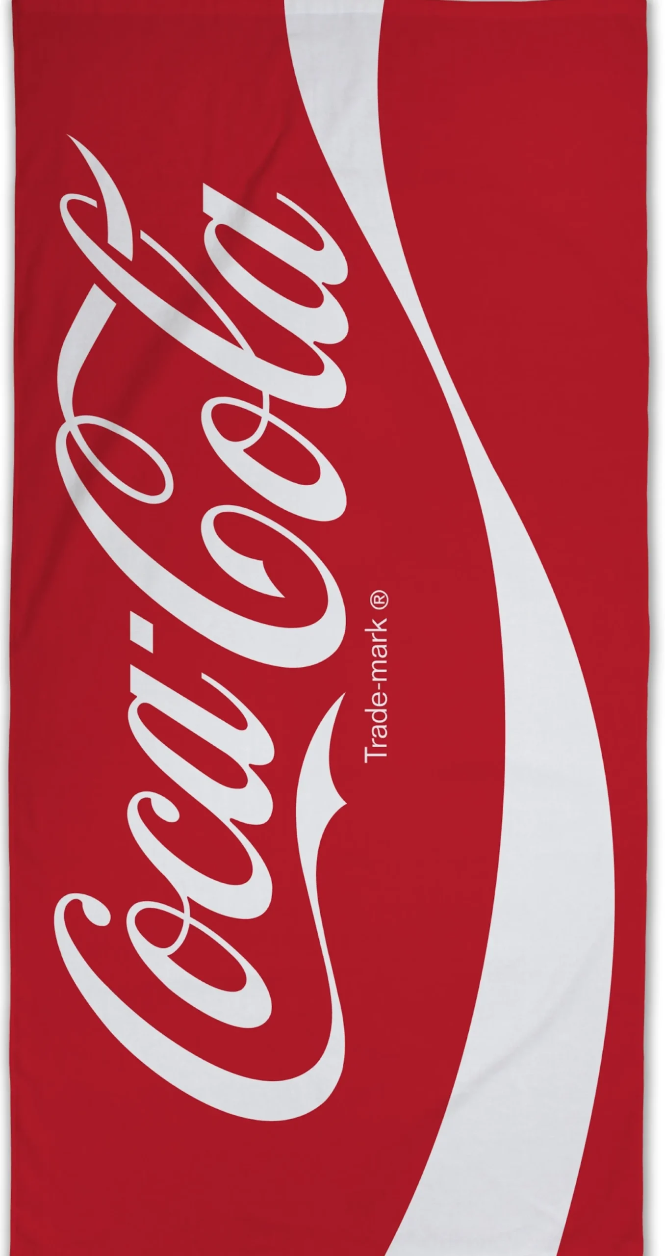 Coca Cola håndklæde - 70x140 cm - 100% bomuld - Blødt badehåndklæde med Coca Cola logo