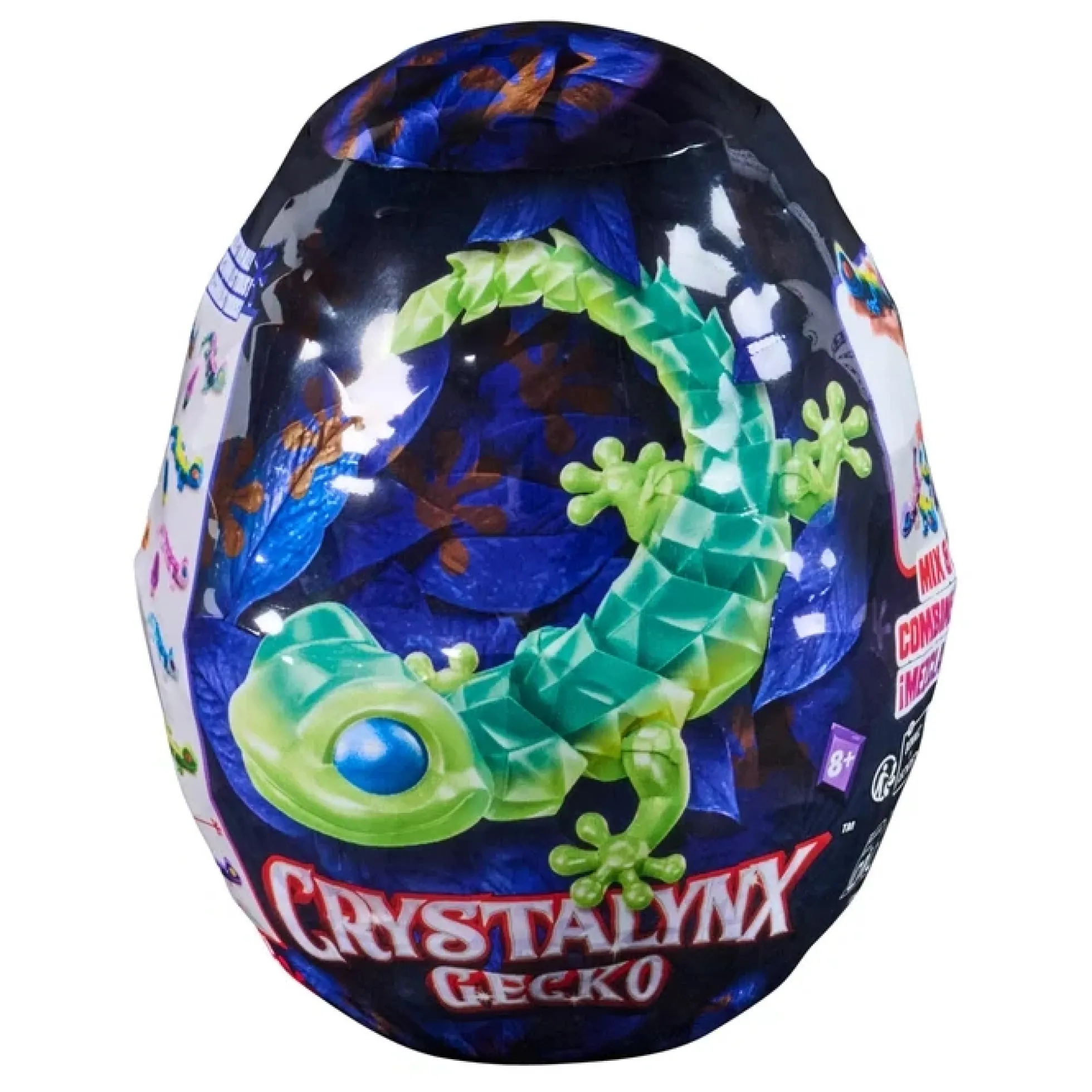 CrystaLynx gekko i krystalæg assorteret - 22,8 cm