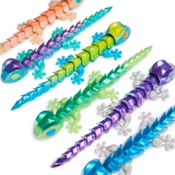CrystaLynx gekko i krystalæg assorteret - 22,8 cm