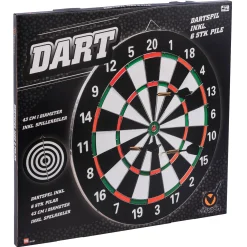 Dartspil med 6 pile - 43 cm