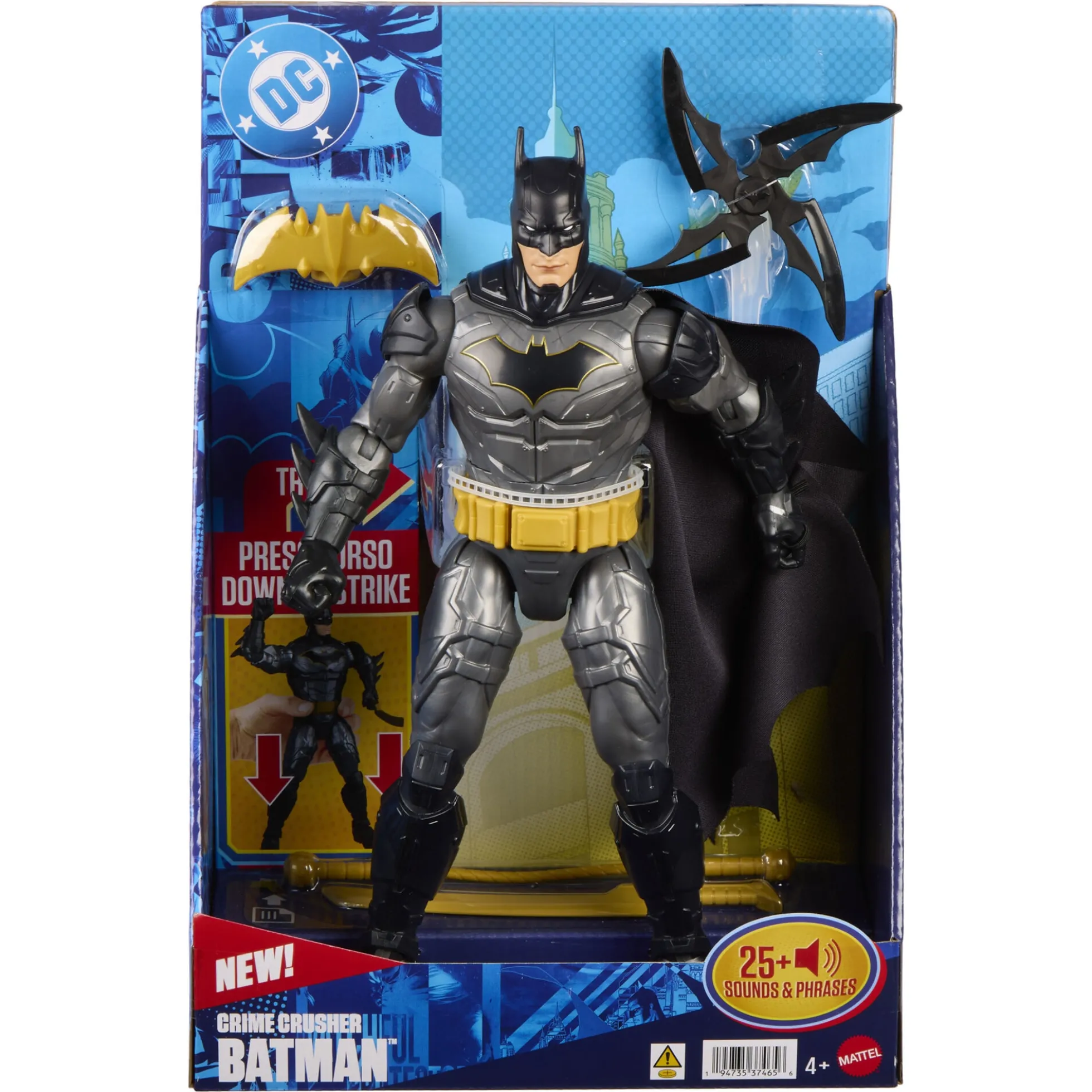 DC Universe feature figur med 25 lydeffekter - Batman - 30 cm