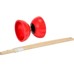 Diabolo 35 cm - Klassisk jongleringslegetøj i rød