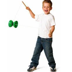 Diabolo 35 cm - Klassisk jongleringslegetøj i grøn