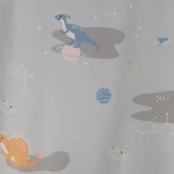 Dinosaur sengetøj - 100% bomuld - Junior sengetøj 100x140 cm - Grå