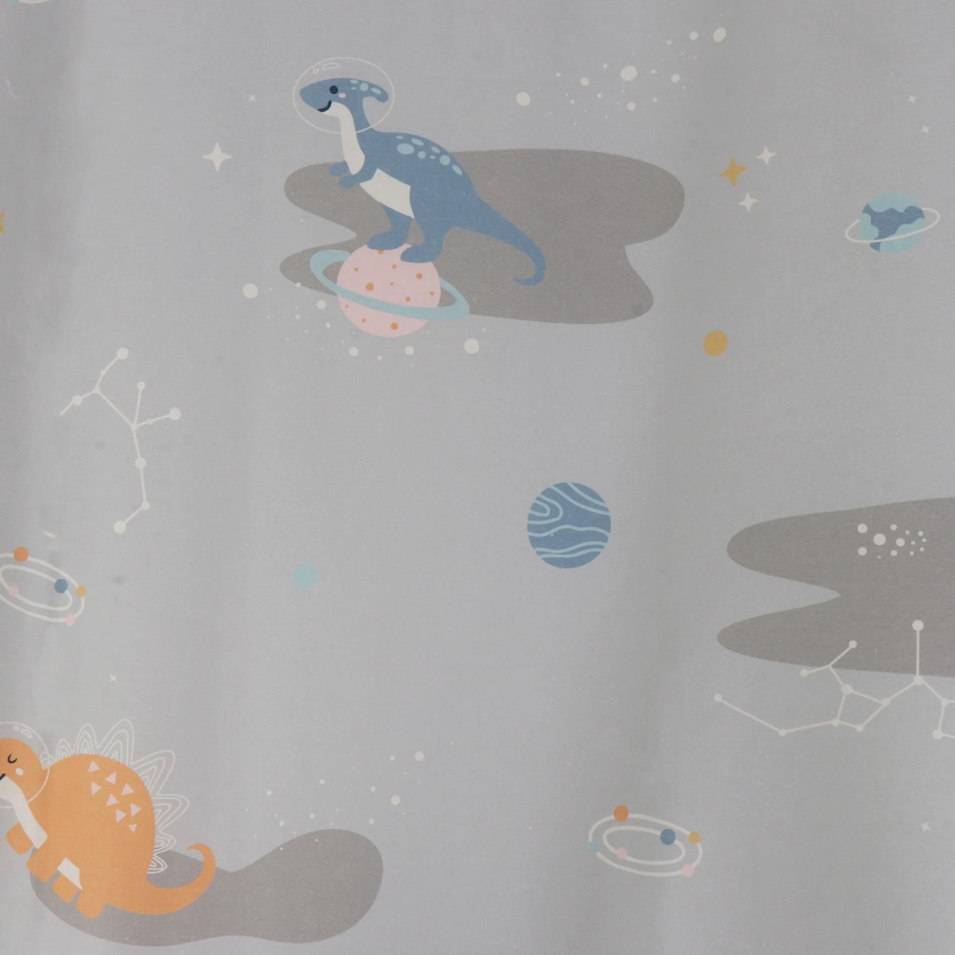Dinosaur sengetøj - 100% bomuld - Junior sengetøj 100x140 cm - Grå
