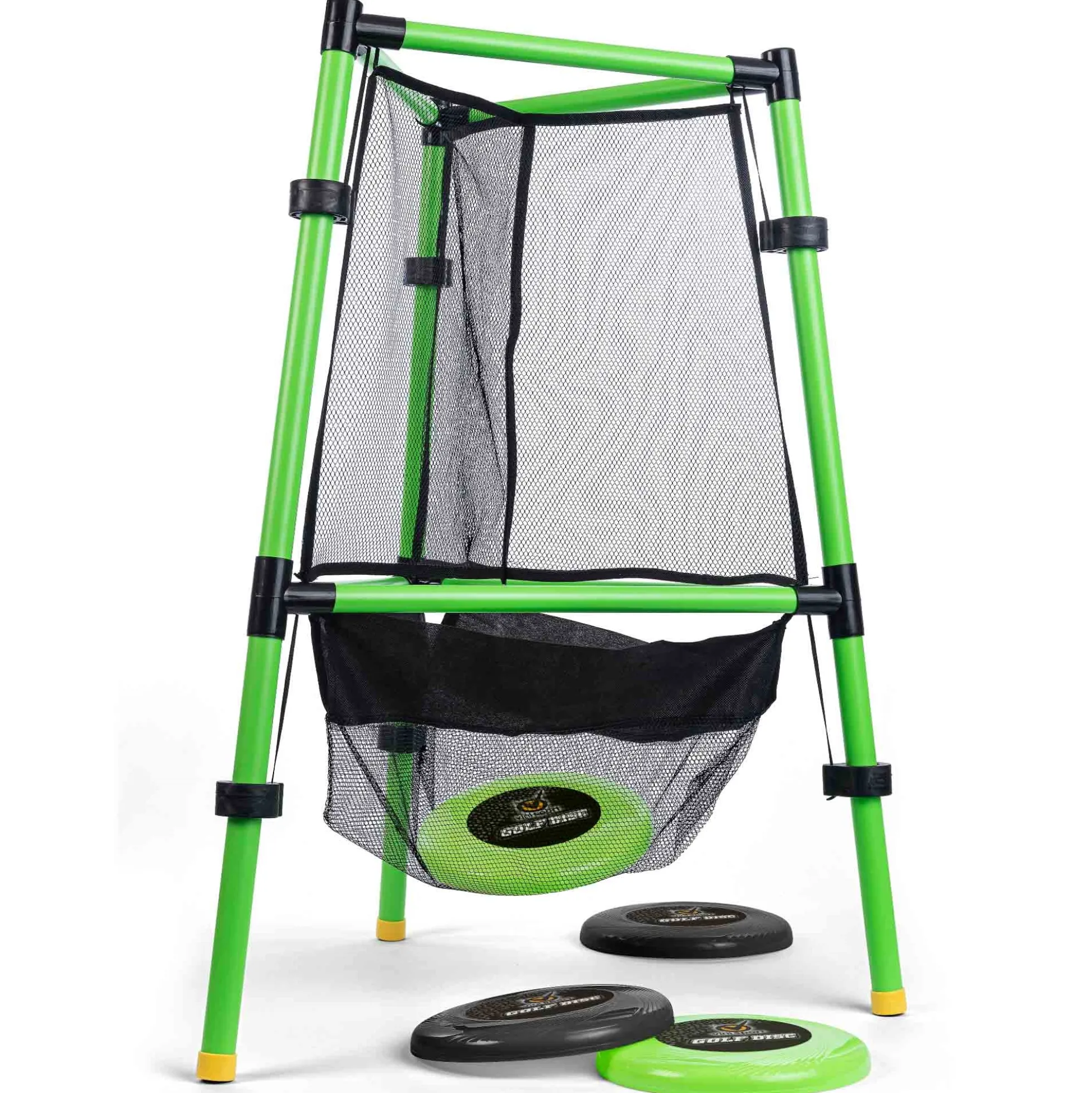 Disc golf målkurv - 78x58 cm - Med målkurv og 4 discs