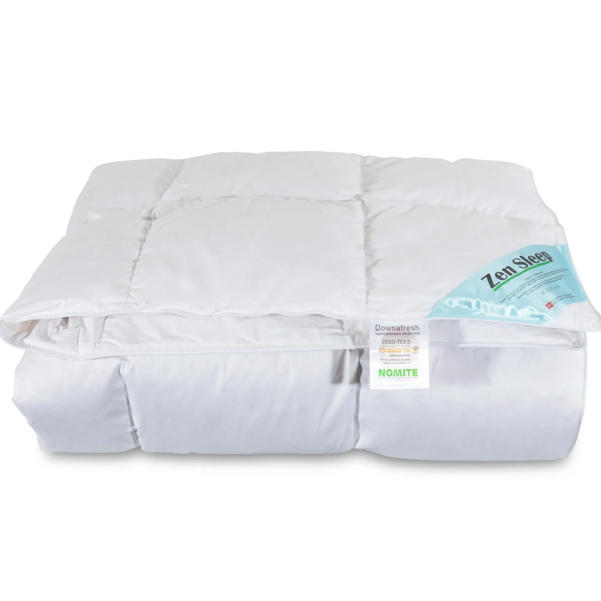 Dobbelt dundyne - Helårsdyne med europæiske dun - 200x220 cm - Zen Sleep allergivenlig dyne