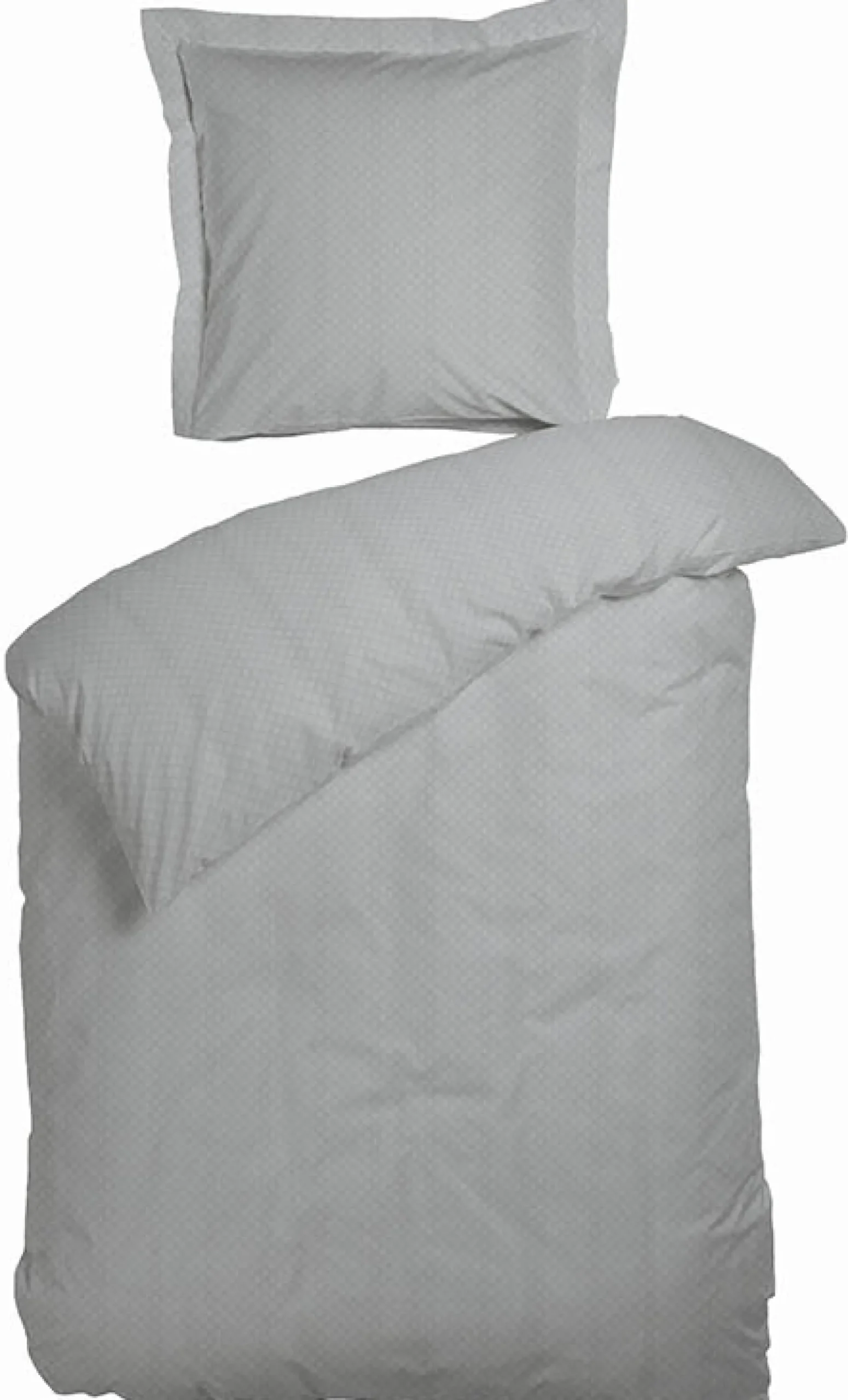 Dobbeltdyne sengetøj 200x220 cm - Opal gråt sengetøj - sengesæt i 100% Bomuldssatin - Night & Day