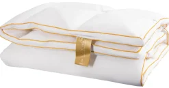 Dobbeltdyne 200x220 cm - Satin moskusdyne - Vinter dobbelt dyne - Dundyne - LIXRA Gold